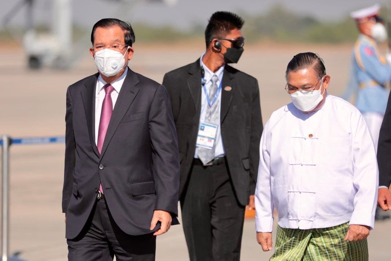 စစ်ခေါင်းဆောင် နဲ့ ကမ္ဘောဒီးယား ဝန်ကြီးချုပ် တွေ့ဆုံ ဆွေးနွေးမှုဟ မြန်မာနိုင်ငံက ပြည်သူထုအတွက် အကျိုးရှိမှာ မဟုတ်ဘူး လို့ CRPH ပြော